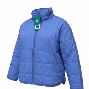 Roxy Blue Quilted Puffer Jacket XL NWT
